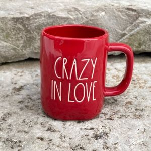 Rae Dunn CRAZY IN LOVE Valentines Day Red Mug